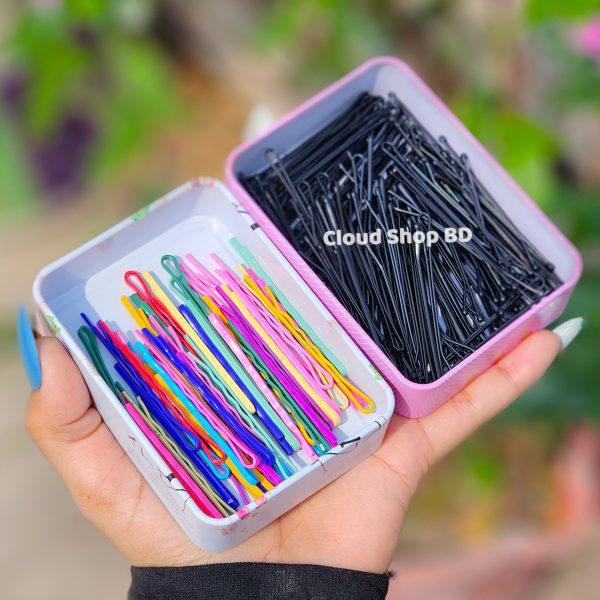 Premium Quality Flat Bobby Pins -Colorful - Image 2