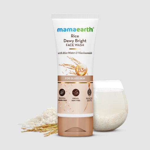 Mamaearth Rice Face Wash With Rice Water & Niacinamide