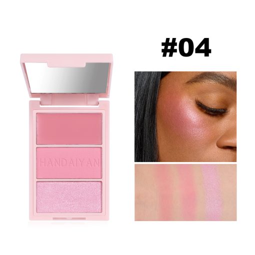 HANDAIYAN Cheek Blush 3D Trio Palette - Image 7