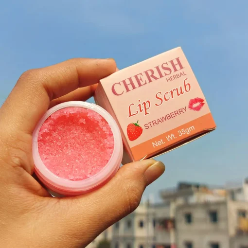 Cherish Herbal Strawberry Lip Scrub (35gm)