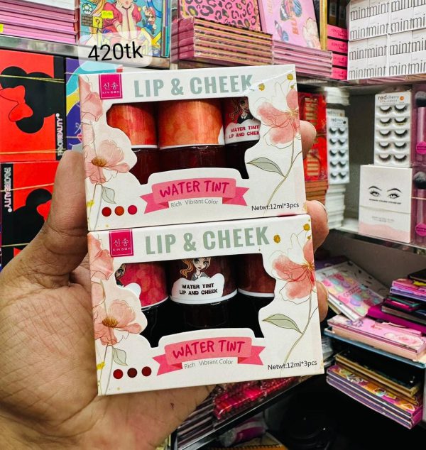 Xin Son Lip & Cheek Water Tint 3 Pcs Set