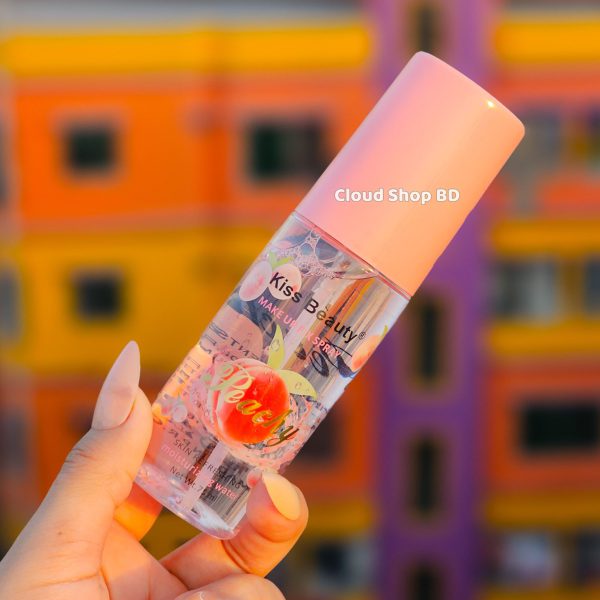 Kiss Beauty Peachy Makeup Fix Spray - Image 2