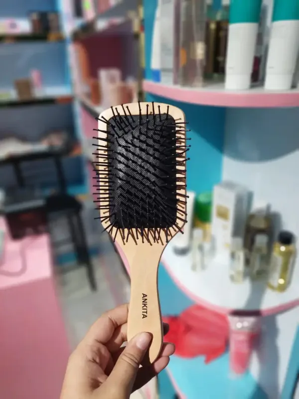 Premium Quality Soft Wooden Hair Brush - Image 3