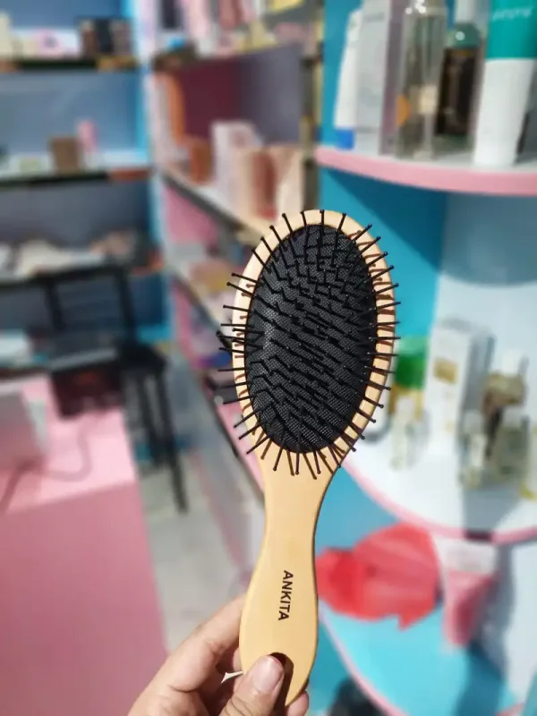 Premium Quality Soft Wooden Hair Brush - Image 2