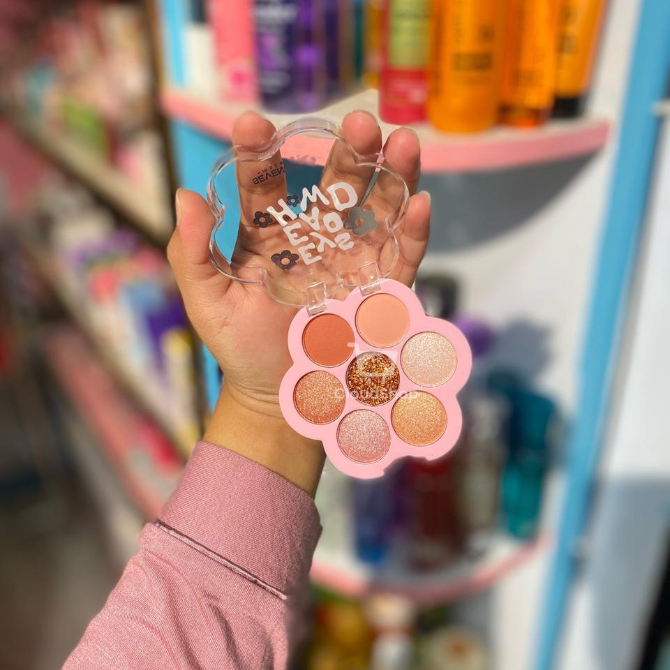 Sevencool Flower Eyeshadow Palette – 5 Shades - Image 2