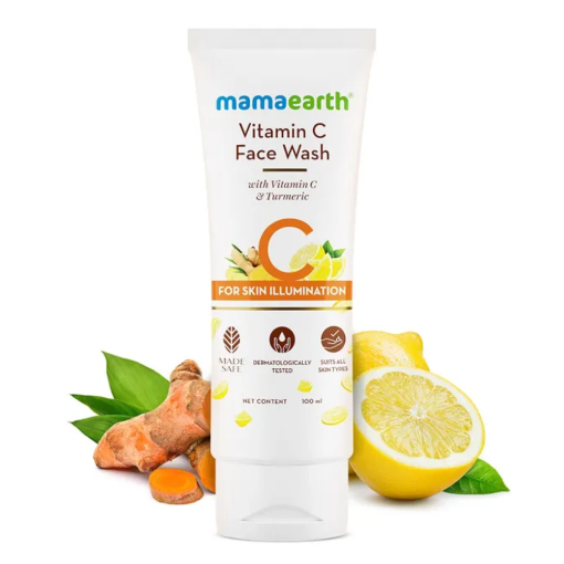 Mama Earth Vitamin C Face Wash With Turmeric (100ml)