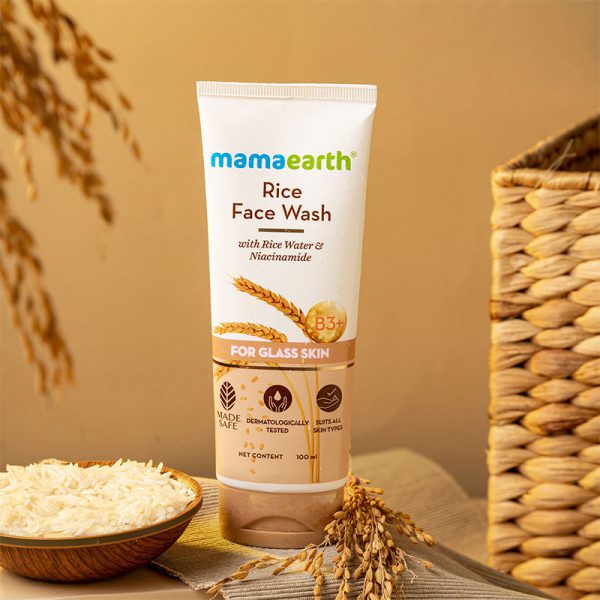 Mamaearth Rice Face Wash With Rice Water & Niacinamide - Image 2