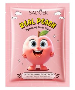 SADOER Real Peach Hydrating Facial Sheet Mask