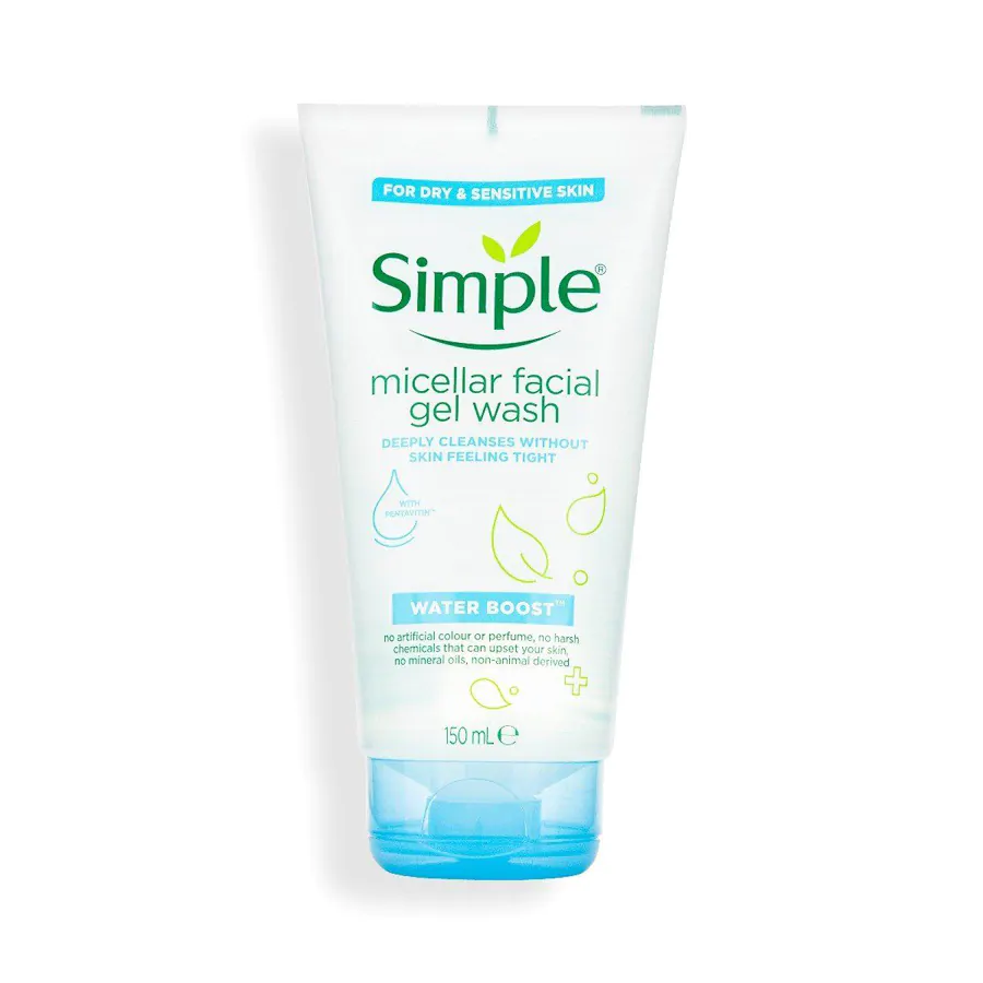 Simple Water Boost Micellar Facial Gel Wash 150ml - Image 2
