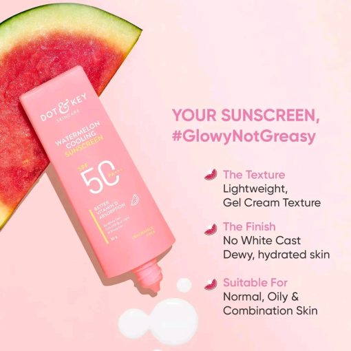 Dot & Key Watermelon Hyaluronic Cooling Sunscreen SPF 50 PA+++ - Image 2