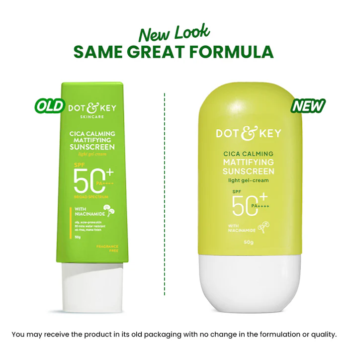 DOT & KEY Cica & Niacinamide Mattifying Sunscreen SPF 50+ (80g) - Image 3