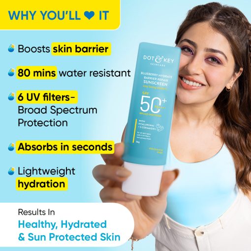 DOT & KEY Barrier Repair Hydrating Sunscreen SPF 50+ PA++++(80g) - Image 2