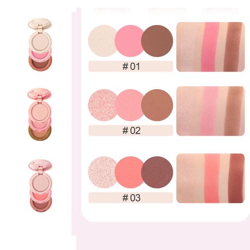 HANDAIYAN 3 in 1 Blush contour Highlighter - Image 3