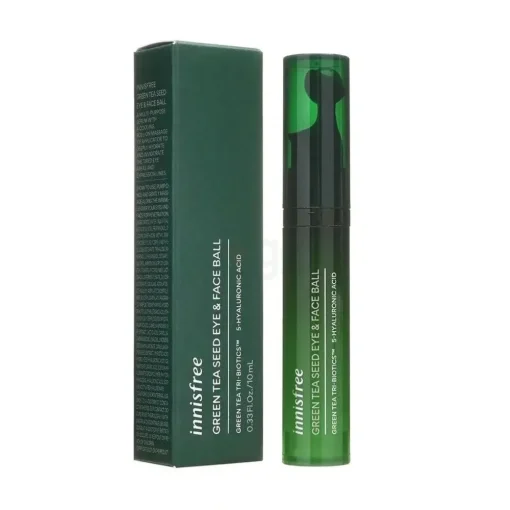 Innisfree Green Tea Seed Eye & Face Ball with Green Tree Tri-Biotics & 5-Hyaluronic Acid