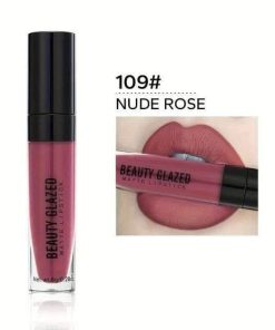 BEAUTY GLAZED Round Liquid Matte Lipstick - 109# Nude Rose