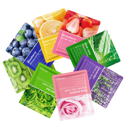 BIOAQUA Fruit Plant Extract Moisturizing Brighten Facial Sheet Mask