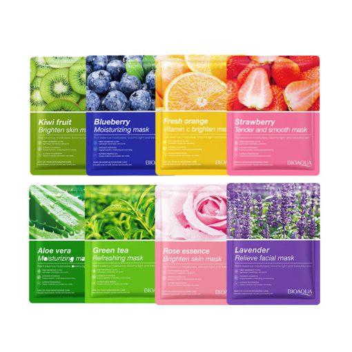 BIOAQUA Fruit Plant Extract Moisturizing Brighten Facial Sheet Mask - Image 2