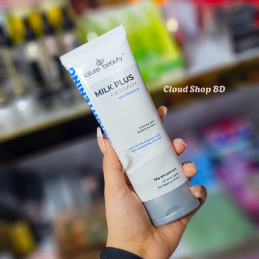 nature beauty Milk Plus Brightening Face Wash - 100ml