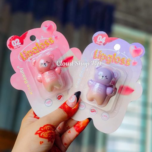Kiss Beauty Cute Bear  Lip Gloss