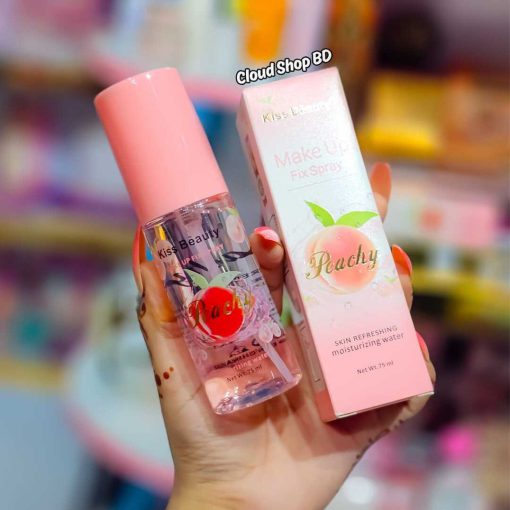 Kiss Beauty Peachy Makeup Fix Spray