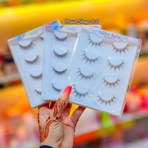 MAGEFY 4 Pairs of Natural Full False Eyelashes Set