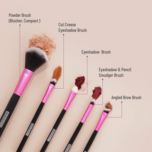 SWISS BEAUTY 5 Sticks Makeup Brushes - Image 3
