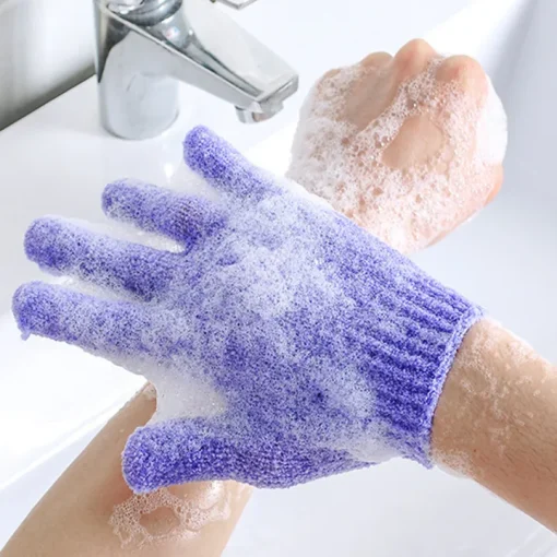 Double Sided Exfoliating Gloves Body Scrubber - Image 2