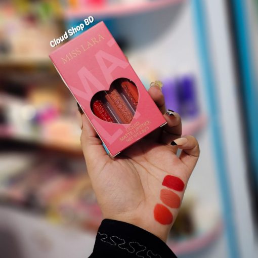 Miss Lara 3pcs Liquid Matte Lipstick Set  
