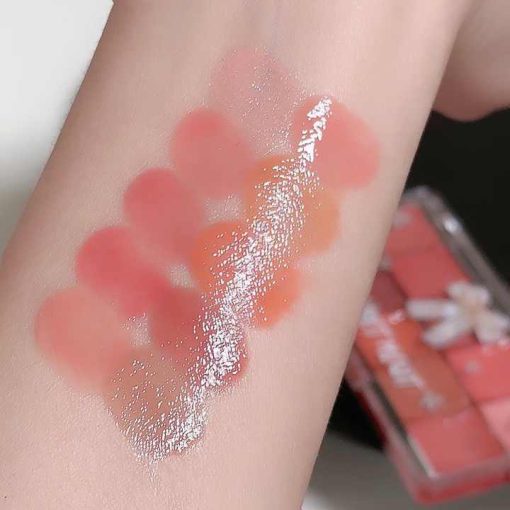 Sweet Mint 10 Colors Moisturizing Sweetheart Lip Palette - Image 4