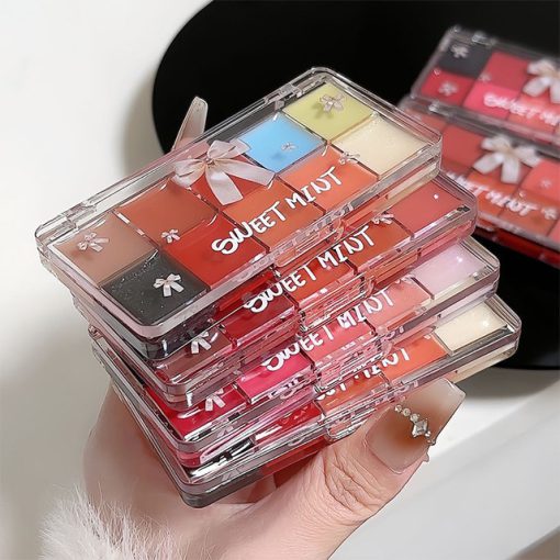 Sweet Mint 10 Colors Moisturizing Sweetheart Lip Palette - Image 2