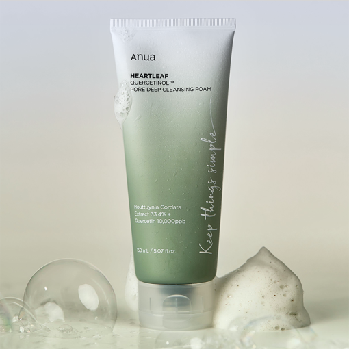 Anua Heartleaf Quercetinol Pore Deep Cleansing Foam - 150ml - Image 2