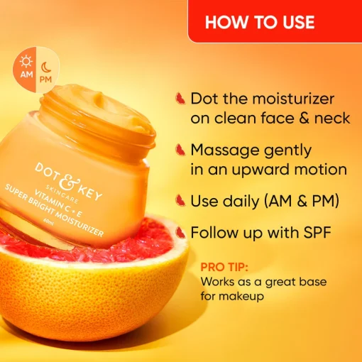 DOT & KEY Vitamin C + E Moisturizer for Glowing Skin - 60ml - Image 4