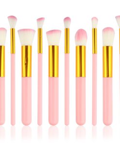 Kabuki 10Pcs Brush Set - Pink 