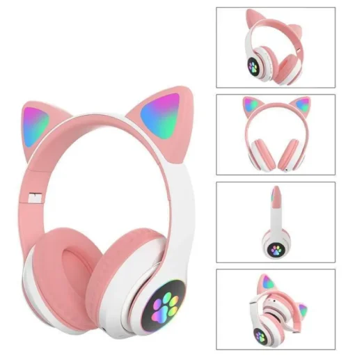 Cute Cat Headphone bluttoth with long battery and best sound system - Image 2