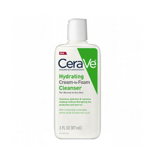 CeraVe Hydrating Cream to Foam Cleanser For Normal to Dry Skin - 87ml