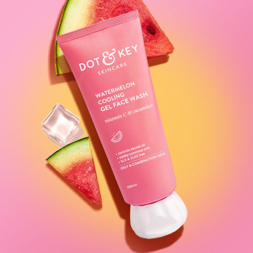 DOT & KEY DOT Watermelon Cooling Gel Face Wash - 100ml - Image 2