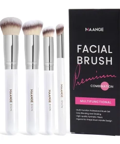 MAANGE Multifunctional 4 Pieces Facial Face Brush Set 
