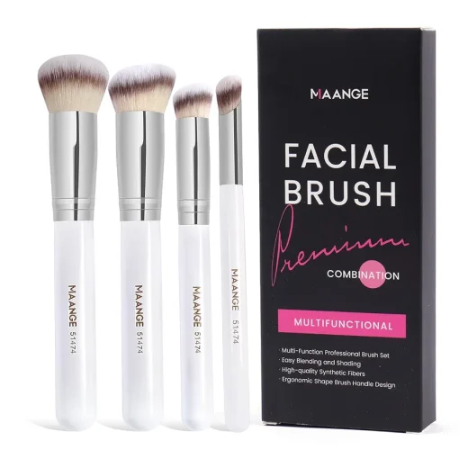 MAANGE Multifunctional 4 Pieces Facial Face Brush Set 