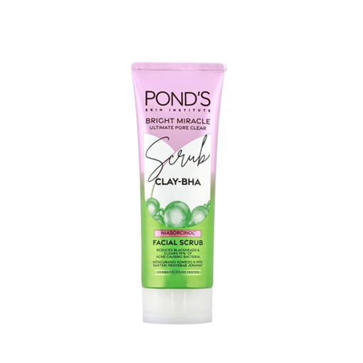 POND'S Bright Miracle Ultimate Pore Clear Clay-BHA Facial Scrub - 100ml