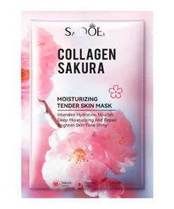 SADOER Collagen Sakura Moisturizing Tender Skin Facial Sheet Mask