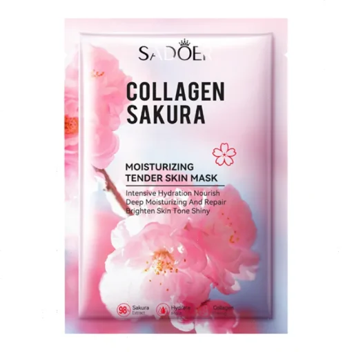 SADOER Collagen Sakura Moisturizing Tender Skin Facial Sheet Mask
