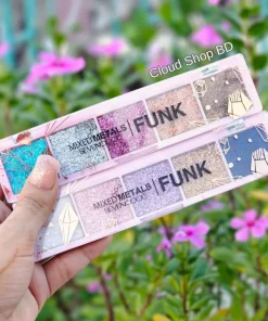 SEVENCOOL Mixed Metals Funk Glitter 5 Color Eyeshadow Palette  