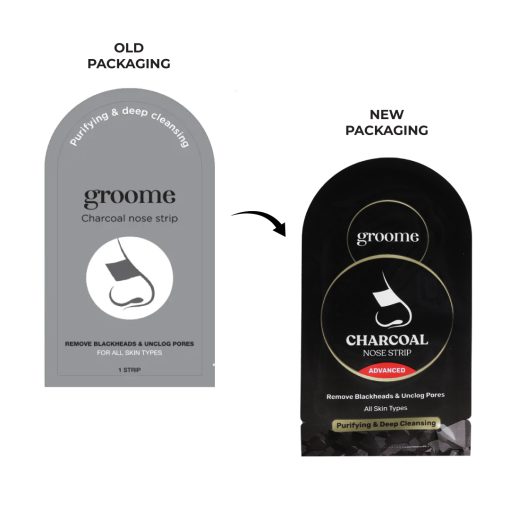 Groome Charcoal Purifying & Deep Cleansing Nose Strip 6 pcs - Image 3