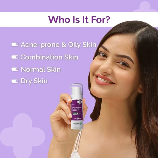 The Derma Co Sali-Cinamide Anti-Acne Serum with 2% Salicylic Acid & 5% Niacinamide - 30ml - Image 3