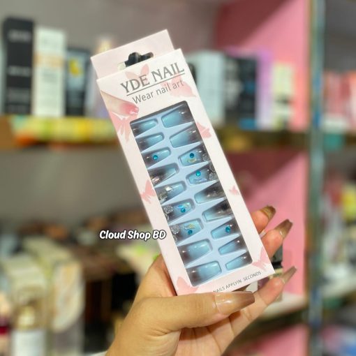 Premium Quality Stone Fake Nails Set - Image 2