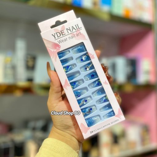 Premium Quality Stone Fake Nails Set - Image 5