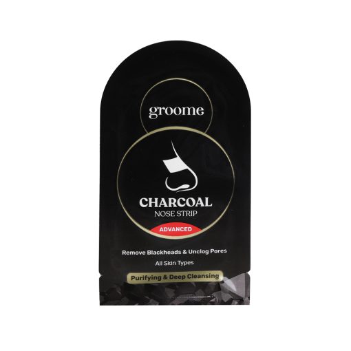 Groome Charcoal Purifying & Deep Cleansing Nose Strip 6 pcs - Image 2