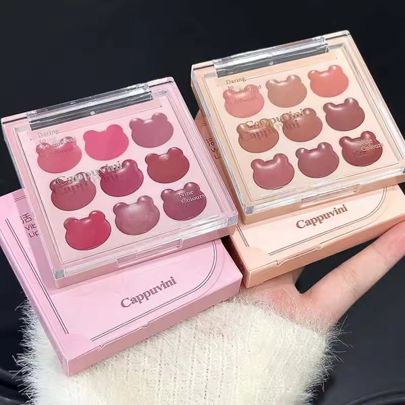 Cappuvini Vibrant Bear 9 colours Lip Clay