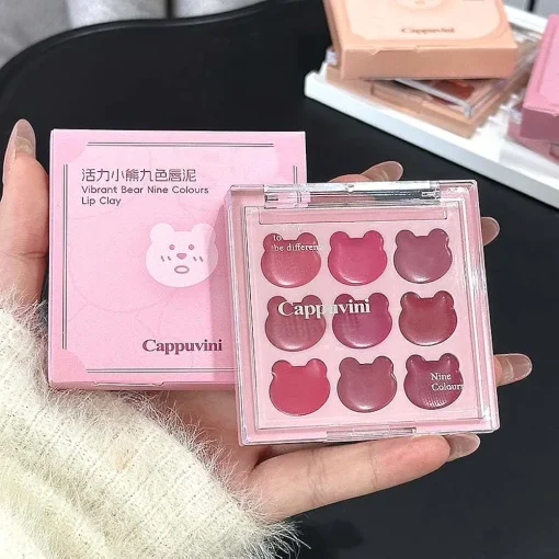 Cappuvini Vibrant Bear 9 colours Lip Clay - Image 2