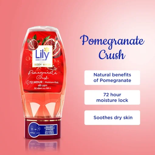 Lily Pomegranate Crush Body Wash - 250ml - Image 2